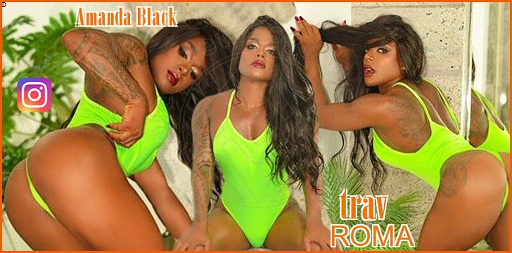 Amanda Black trav a Roma Amanda Black trav a Roma