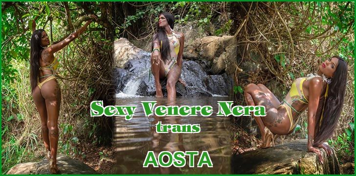 Sexy Venere Nera trans a Aosta