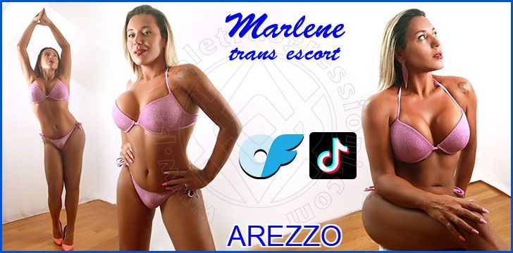 Marlene trans escort a Arezzo