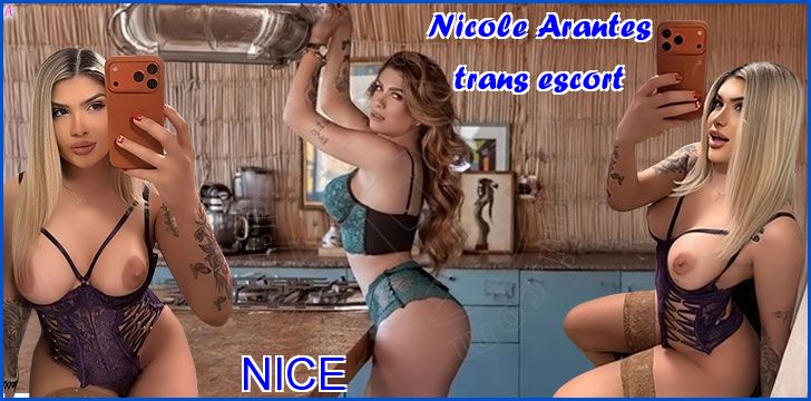 Nicole Arantes trans escort a Nizza